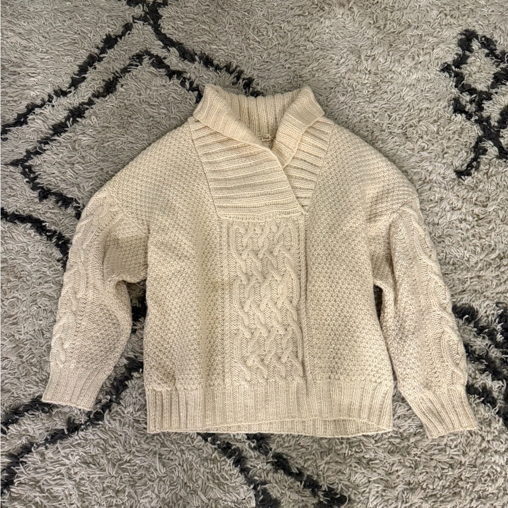 Cozy Cream Cable Knit Sweater